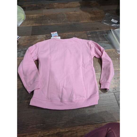 New X Large Rudolph Red Nosed Reindeer Pink Girls Christmas Sweatshirt Light Up. - Picture 9 of 10